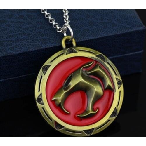 Toten Design Cheetah Pendant Necklace for Men Creative Fashion Charm Jewelry Party Club Wholesale Accessories Two Color Options