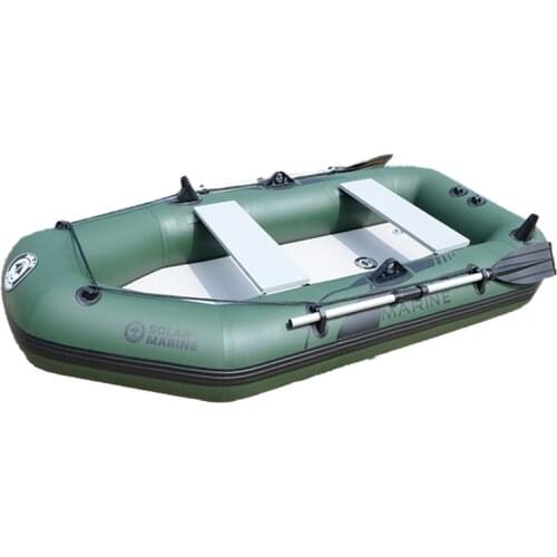 Wholesale Price 3 Person 260 CM PVC Inflatable Fishing Boat Rowing Kayak Canoe With Free Accessories For Water Entertainment