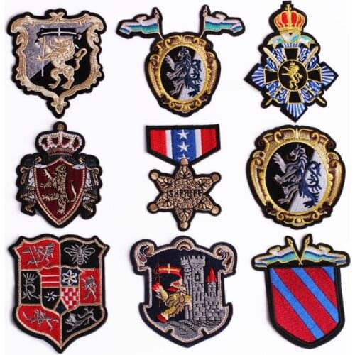 PGY 1PCS/Cheap Childrens clothes Accessories Badge Pattern Embroidery Cloth Subsidize Bag Cowboy Backpack Decoration Patches