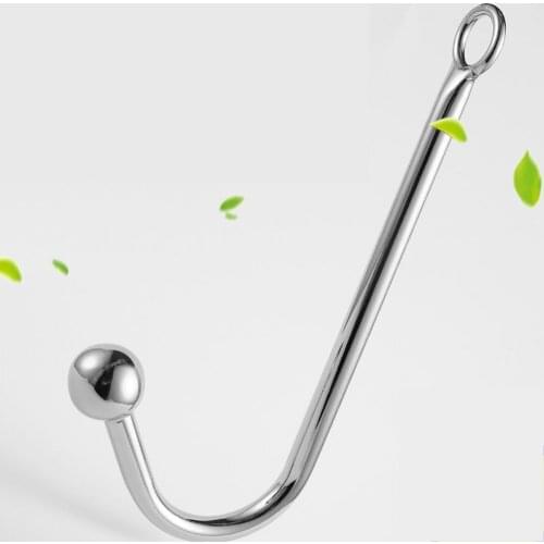 OLO 1Pcs Adult Masturbation Device Anal Hook Rope Master Close Ring Stainless Steel Anal Plug Adult Sex Toy Gift