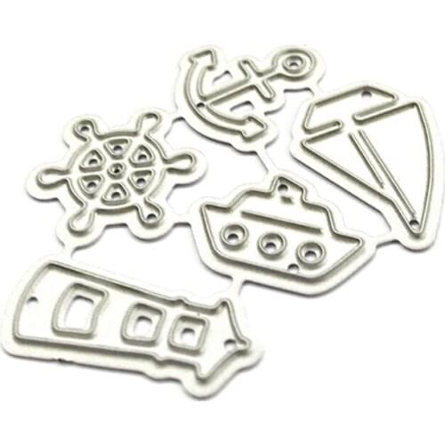 Sailing Lighthouse Metal Cutting Dies Stencil Scrapbooking DIY Album Stamp Paper H58C