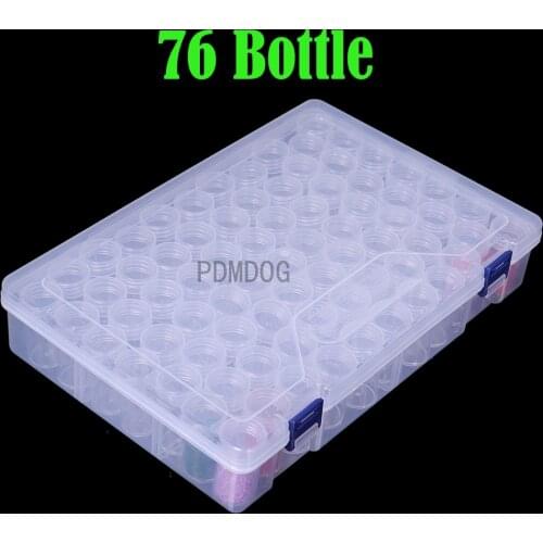76/32 Slots Plastic Storage Box Diamond Painting Kits Nail Art Rhinestone Toole Beads Storage Box Case Organizer Holder Sale