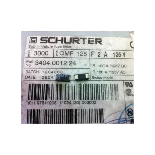 Fuse 3404.0012.24,0MF 125V 2A