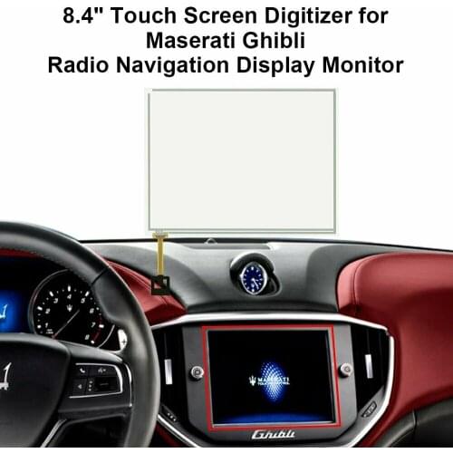 8.4 inch Touch Screen Digitizer Glass 4 pin for Dodge Chrysler for Maserati Ghibli Radio Navigation Display Monitor