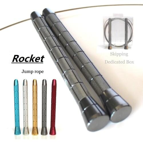 "Rocket" Jump Rope Professional Athletics Skipping With Ball Bearing (add one pcs replacement cable 2.0mm diameter)