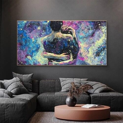 Modern Lover Hugging Canvas Painting Abstract Posters and Prints Cuadros Wall Pictures for Living Room Home Decoration Unframed