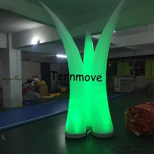 Wedding LED elephant tusk Inflatable light for event decoration Inflatable LED cone column inflatable ivry lighting guide