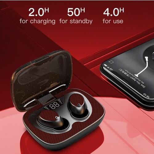 ES02 TWS Bluetooth Earphone Stereo Sports Headset For Samsung S10 HIFI Sound with Mic Handsfree Earbuds for iPhone 11 Pro