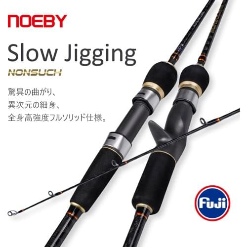NOEBY Nonsuch Fishing Rod Spinning Casting Slow Jigging Rod 1.83m 1.96m 2 Section Fuji Reel Seat Guide M ML Power Fishing Tackle