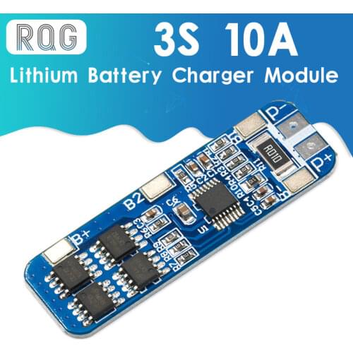 3S 12V 18650 10A BMS Charger Li-ion Lithium Battery Protection Board Circuit Board 10.8V 11.1V 12.6V Electric