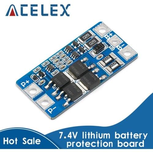 2S 10A 7.4V 18650 lithium battery protection board 8.4V balanced function/overcharged protection Good