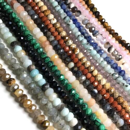 Wholesale Natural Stone Beads Series Sales Colorful Beads for Women Party Gifts Jewelry Making Necklace Bracelet Size 4x6mm