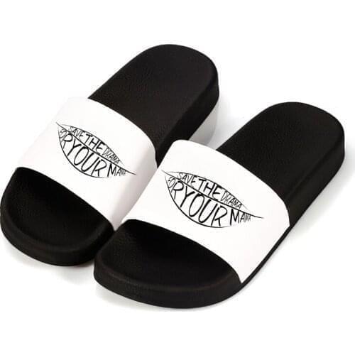 Women Slippers Summer Home Open Toes Flip Flops Lips Print outdoor Sandals Home Non-slip Slipper Woman Shoes Ladies Plus Size 41