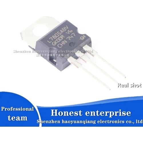 1pcs L7805ABV chip regulator 5V TO-220 industrial grade