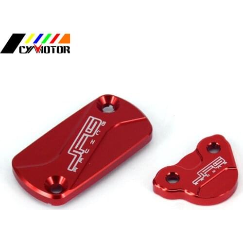 CNC Motorcycle Front Rear Brake Fluid Reservoir Cap Cover For HONDA CRF150R CR150R CR250R CRF250R CRF250X CRF450R CRF450X CRF CR