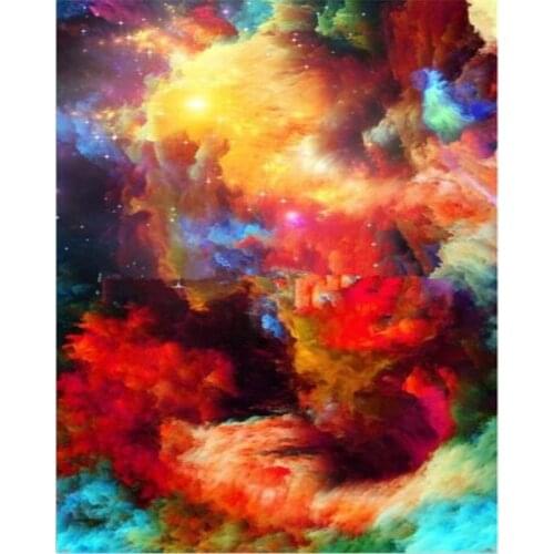 GATYZTORY Color cloud Scenery Painting By Numbers Kits For Adults Diy Gift HandPainted Oil Paints Kits For Home Wall Decors