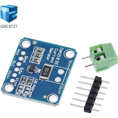 GREATZT INA219 I2C Zero Drift Bi-directional Current Power Supply Sensor Breakout Monitoring Module