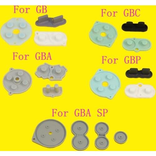 JCD For GBA SP Rubber Conductive Buttons A-B D-pad for Game Boy Classic GB GBO Silicone Start Select Keypad for GBC
