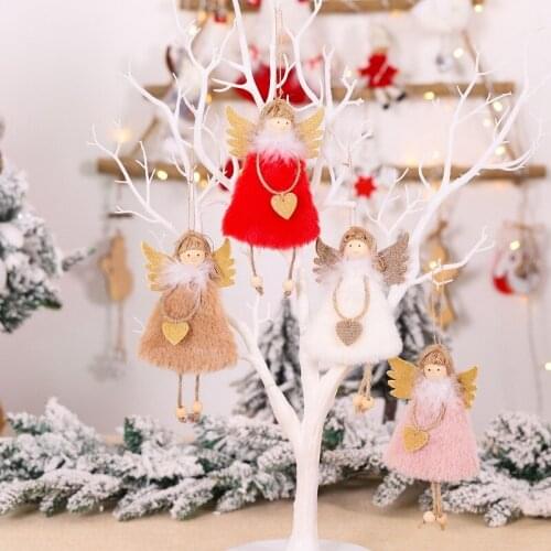 2021 New Year Christmas Angel Dolls Xmas Tree Pendant Ornaments Merry Christmas Decorations for Home Noel Navidad 2020 Kids Gift