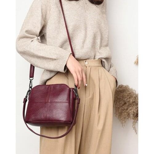 Small Shoulder Bag Designer Handbag Fashion Plaid Women Handbags Women Famous Brands Soft Leather Female High Quality Luxury