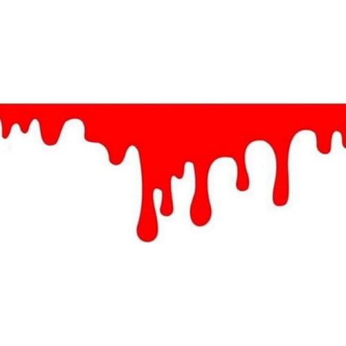 Fashion Creative Red Blood Car Stickers Waterproof Car Decals Light Bumper Body Sticker Decal,14cm*5cm