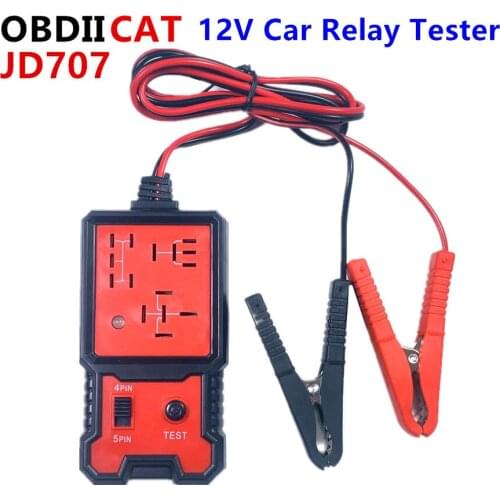 OBDIICAT JD707 Universal Easy to carry and use 12V Car Electronic Automotive Relay Tester For Cars Auto Battery Checker