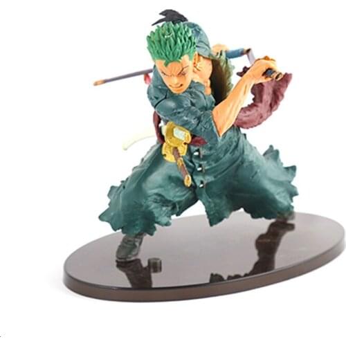 One Piece GK Roronoa Zoro Battle Ver Pvc 18cm Anime Model Action Figure Collection Toy Exquisite Quality Desktop Decoration
