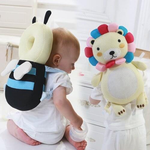 New Baby Head Protector Pillow Infant Toddler Anti-fall Head Pad Summer Breathable Baby Cartoon Security Pillows