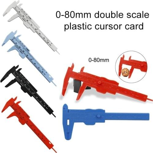Portable 80/150MM Plastic Eyebrow Measuring Vernier Caliper Tattoo Caliper Ruler Plastic Permanent Makeup Measurement Tools
