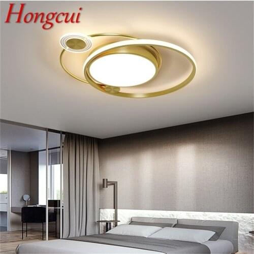 Hongcui Nordic Ceiling Light Modern Creative Gold Lamp Fixtures LED Home For Living Dining Room