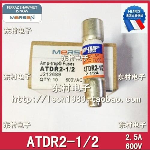 [SA]France MERSEN fuse FERRAZ AMP-TRAP fuse ADDR 2-1 / 2 2.5A 600V--5PCS/LOT