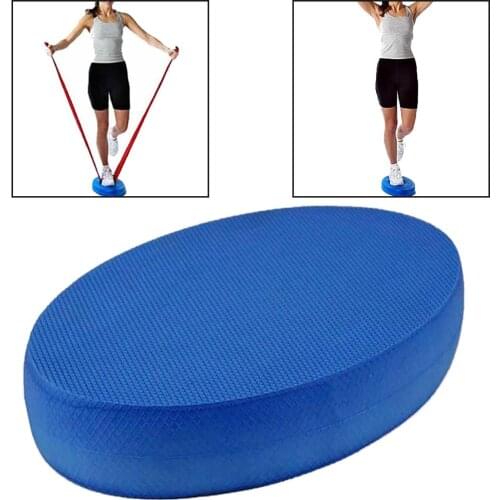 High Rebound Anti-skid Oval Yoga Cushion TPE Fitness Dance Exercise Balance Pad