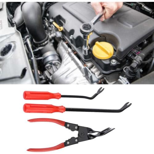Car Door Panel Clips Pliers Repair Tool Clamp For Trim Removal Fastener Puller 3pcs/set Portable Durable 3PCS Tools