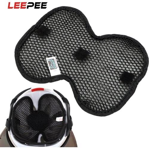LEE[EE Motorcycles Helmet Heat Insulation Pad Helmet Cushion Insert Liner Breathable 3D Cellular Network Helmet Inner Pad