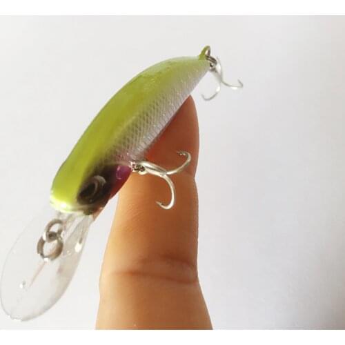 XIDIAOYU High quality 65mm 4.5g Mini Minnow Lure Fishing Lures Bait with Treble Hooks Fishing lure Suspended minnow