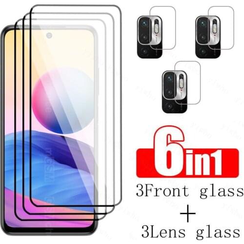 Tempered glass For Xiaomi Redmi Note 10 5G Phone clear safety Glass On Redmie Note 10 Full Cover Screen Protector Lens HD Glass