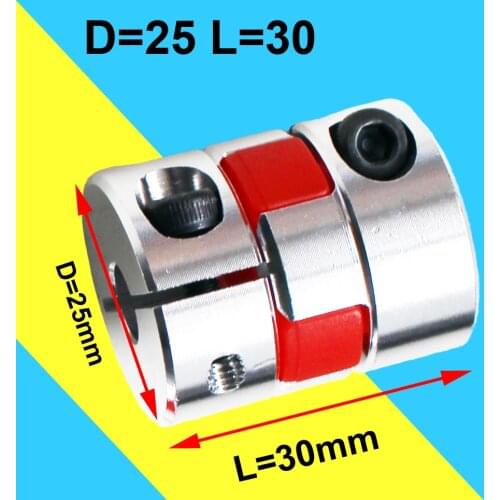 1pc 6 8 10mm 1/4 inch Plum Flexible Shaft Coupling Motor Connector Flexible Coupler 4/5/6.35/7/9/9.525/11/12/12.7mm