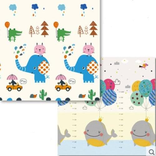 1cm Thick Baby Play Mat XPE Crawling Kids Rug Living Room Playmat Folding Moisture-proof Pad Toys for Childrens Carpet