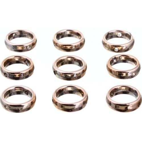 100pcs/lot 40mm Metal Alloy Spacer Beads Hole Beads Flat Beads Buddha Beads For DIY bracelet Jewelry Making dfg4s