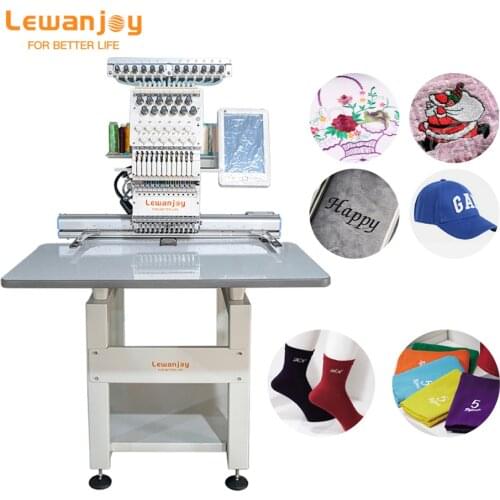 Lewanjoy Small Embroidery Machine 9/12 Needles Single Head Precision Embroidery Machine