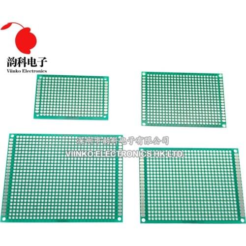 4pcs/lot 4x6 5x7 6x8 7x9 Double Side Prototype PCB Universal Printed Circuit Board Protoboard For Arduino