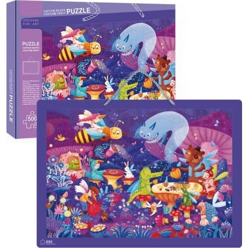 500 tablets childrens educational decompression puzzle captains masquerade pro intellectual fun toys boys and girls