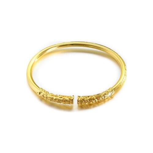 Dashengs Return Ruyi Gold Hoop Stick Bracelet Mens and Womens Same Personality Creative Couple Bracelet Bracelet