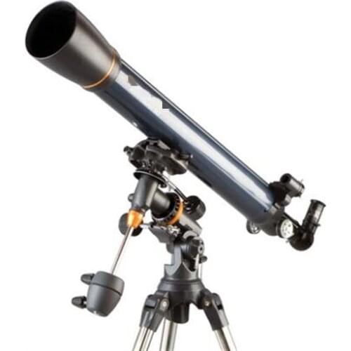 Celestron Professional AstroMaster 90EQ MM Refractor Astronomical Telescope CG-3 Equatorial Tripod View Planet Moon Deep Space