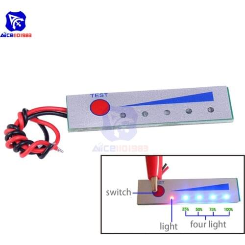 Diymore 2S 3S 4S 5S 6S 8.4V 12.6V 16.8V 21V 25.2V Lithium Battery Power Capacity Indicator 12V Phosphoric Acid Battery Board