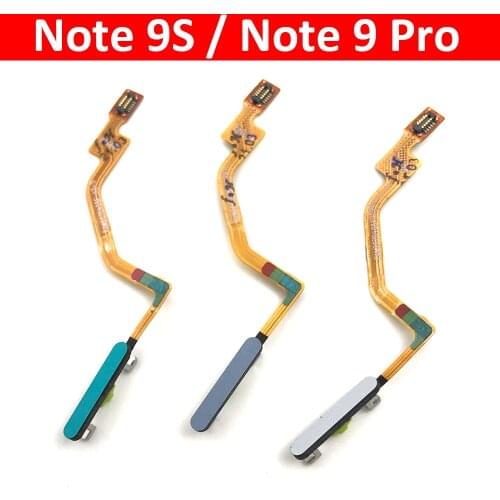For Xiaomi Poco X3 NFC Redmi Note 9S Note 9 Pro Home Button Fingerprint Menu Return Key Sensor Fingerprint Scanner Flex Cable