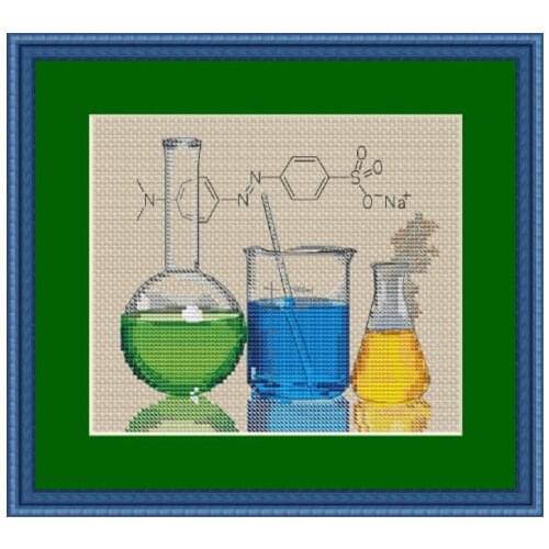 HH MM Gold Collection Counted Cross Stitch Kit Cross stitch RS cotton with cross stitch chemical experiment