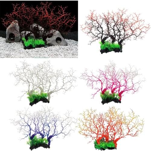 Artificial Simulation Aquarium Plants Coral Tree Ornament Resin Underwater Decor Ornament Fish Accessories Home Decor