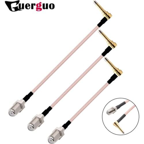 New F Female Jack Switch MS156 Right Angle pigtail cable RG178 Wholesale 15CM 6" for 3G modem
