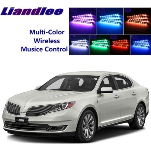 LiandLee Car Glow Interior Floor Decorative Seats Accent Ambient Neon light For Lincoln MKS 2008~2016